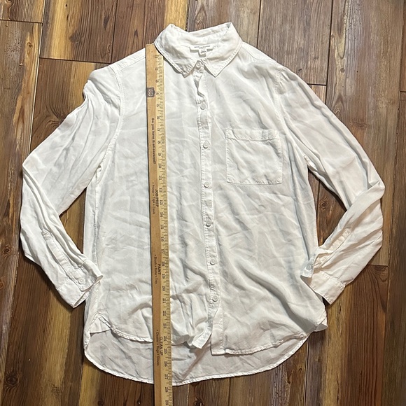 Beachlunchlounge White Button-Down Casey Shirt Small - Picture 5 of 7